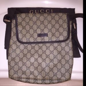 Authentic Gucci Monogram Messenger/Crossbody Flap.